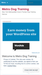 Mobile Screenshot of metrodogtraining.wordpress.com