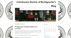 Desktop Screenshot of caledoniansocietyofrestigouche.wordpress.com