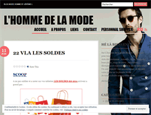 Tablet Screenshot of lhommedelamode.wordpress.com