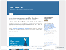 Tablet Screenshot of layofflist.wordpress.com