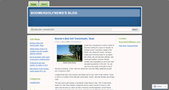 Desktop Screenshot of boomergolfnews.wordpress.com