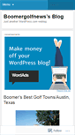 Mobile Screenshot of boomergolfnews.wordpress.com