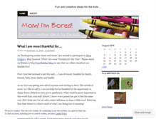 Tablet Screenshot of momimbored.wordpress.com