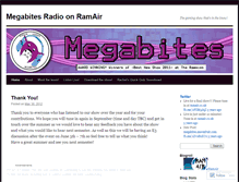 Tablet Screenshot of megabitesradio.wordpress.com