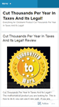Mobile Screenshot of blogcutthousandsper.wordpress.com