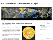 Tablet Screenshot of blogcutthousandsper.wordpress.com