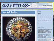 Tablet Screenshot of clarinettecook.wordpress.com