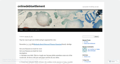Desktop Screenshot of onlinedebtsettlement.wordpress.com