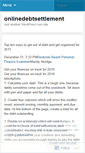 Mobile Screenshot of onlinedebtsettlement.wordpress.com