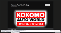 Desktop Screenshot of kokomoautoworld.wordpress.com