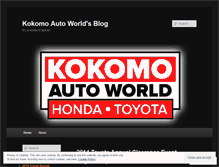 Tablet Screenshot of kokomoautoworld.wordpress.com