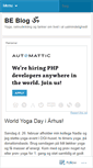 Mobile Screenshot of beblogyoga.wordpress.com