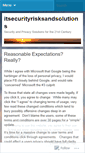 Mobile Screenshot of itsecurityrisksandsolutions.wordpress.com
