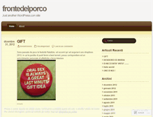 Tablet Screenshot of frontedelporco.wordpress.com
