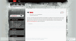 Desktop Screenshot of getfitfattie.wordpress.com