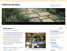 Tablet Screenshot of californiagardens.wordpress.com