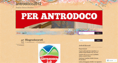 Desktop Screenshot of antrodoco2012.wordpress.com