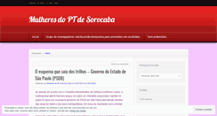 Desktop Screenshot of mulheresptsorocaba.wordpress.com