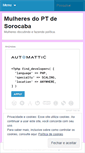 Mobile Screenshot of mulheresptsorocaba.wordpress.com