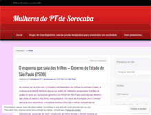 Tablet Screenshot of mulheresptsorocaba.wordpress.com