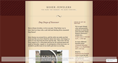 Desktop Screenshot of koserjewelers.wordpress.com