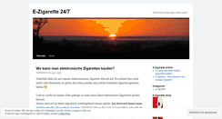 Desktop Screenshot of ezigarette24.wordpress.com