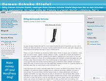 Tablet Screenshot of billigdamenschuhe.wordpress.com