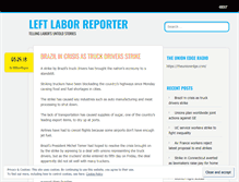 Tablet Screenshot of leftlaborreporter.wordpress.com