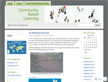 Tablet Screenshot of communitylearning.wordpress.com