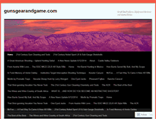 Tablet Screenshot of gunsgearandgame.wordpress.com