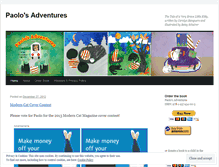 Tablet Screenshot of paolosadventures.wordpress.com