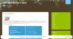 Desktop Screenshot of maharanisbox.wordpress.com