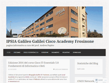 Tablet Screenshot of ciscoacademyfrosinone.wordpress.com