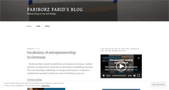 Desktop Screenshot of fariborzfarid.wordpress.com