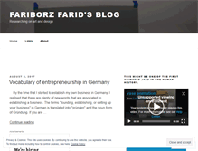 Tablet Screenshot of fariborzfarid.wordpress.com