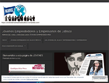 Tablet Screenshot of jovenesempresariosdejalisco.wordpress.com