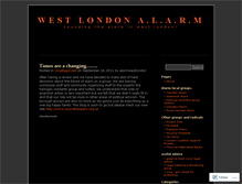 Tablet Screenshot of alarmwestlondon.wordpress.com