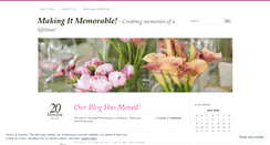 Desktop Screenshot of makingitmemorable.wordpress.com