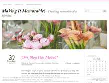 Tablet Screenshot of makingitmemorable.wordpress.com