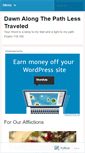 Mobile Screenshot of dawnalongthepathlesstraveled.wordpress.com