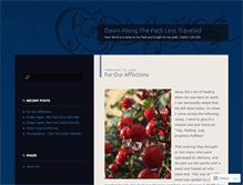 Tablet Screenshot of dawnalongthepathlesstraveled.wordpress.com