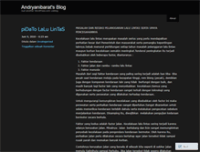 Tablet Screenshot of andryanibarat.wordpress.com