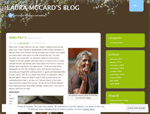 Tablet Screenshot of lauramccard.wordpress.com
