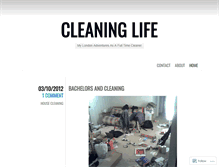 Tablet Screenshot of cleaninglife.wordpress.com