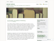 Tablet Screenshot of booktopics.wordpress.com