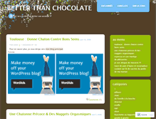 Tablet Screenshot of betterthanchocolate.wordpress.com