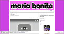 Desktop Screenshot of mariabonitabiju.wordpress.com