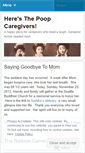 Mobile Screenshot of caregiverheresthepoop.wordpress.com