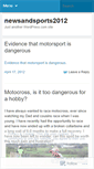 Mobile Screenshot of newsandsports2012.wordpress.com