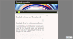 Desktop Screenshot of depilacaogilete.wordpress.com